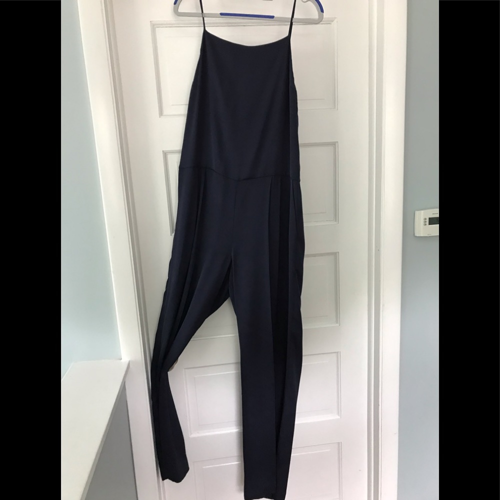 Theory Navy Blue Jumpsuit Size 10 NWT